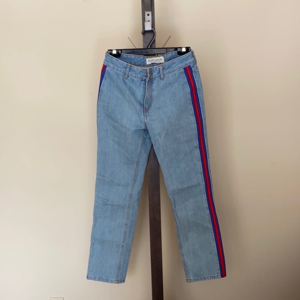 Striped jeans